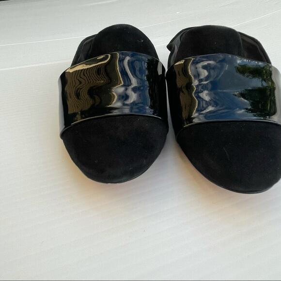 Schutz Eunice mule flat slide clog metallic heel - Picture 6 of 14